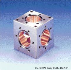 초고·극고진공용 ICF 플랜지 타입 6방관 및 큐브(동합금제)